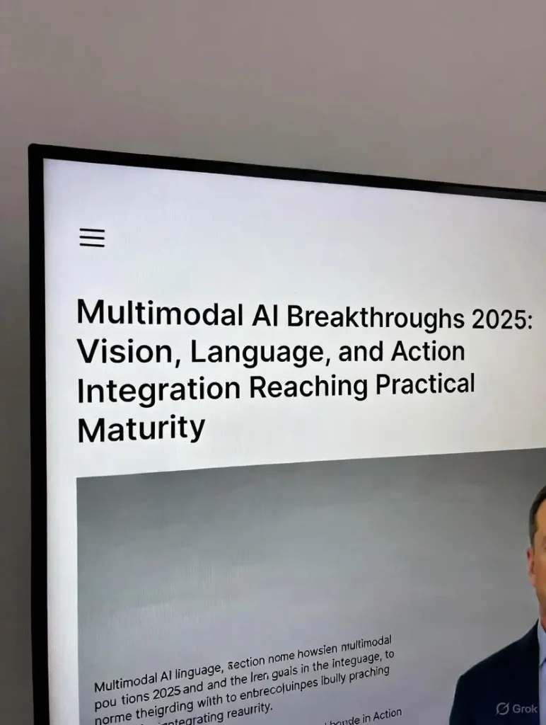 Multimodal AI Breakthroughs 2025: Vision, Language, and Action Integration Reaching Practical Maturity